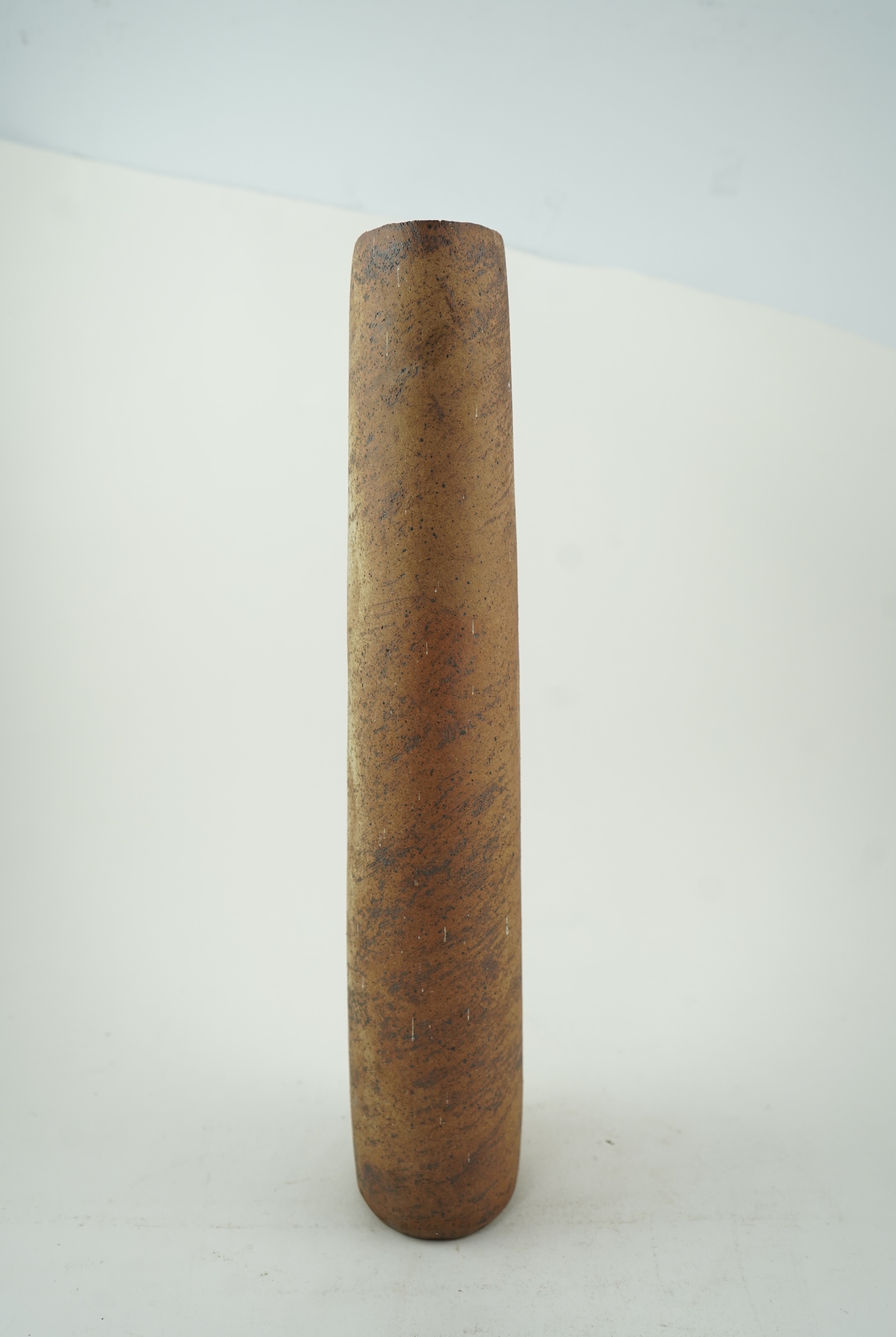 Joanna Constantinidis (1927-2000): A tall cylindrical stoneware vase